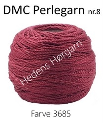 DMC Perlegarn nr. 8 farve 3685